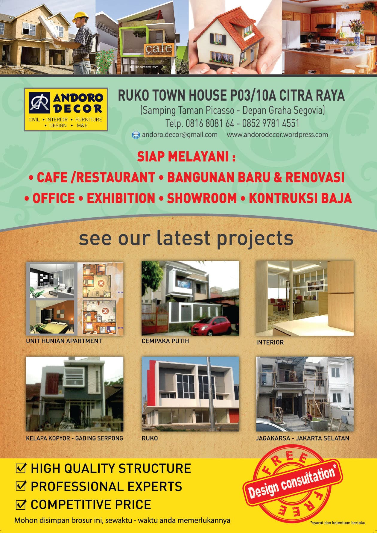 Brosur Company Profile — Andoro Decor