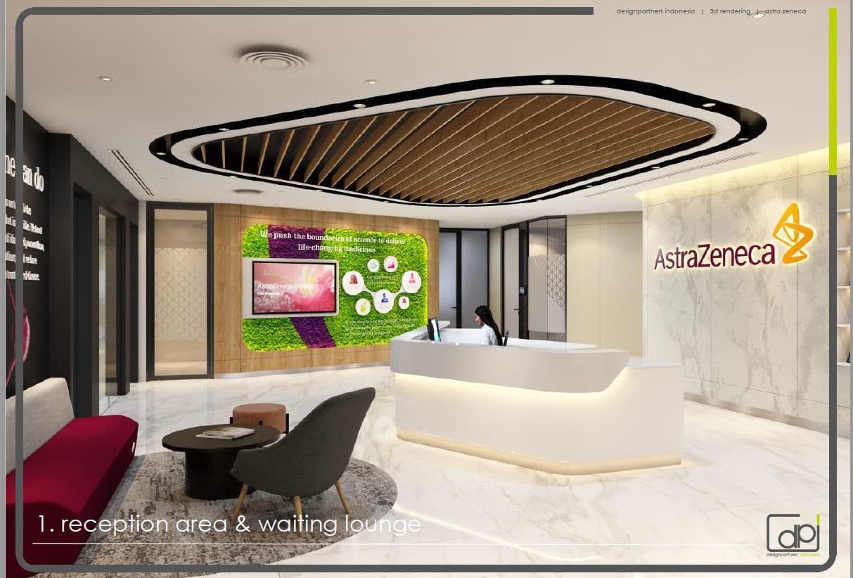 Signage Area Resepsionis — AstraZeneca