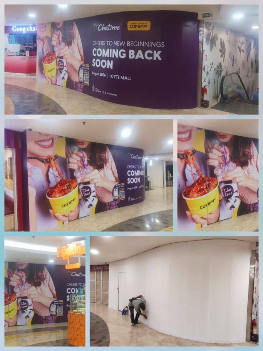 Hoarding Renovasi Outlet — Chatime