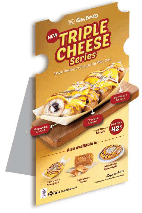 Pop Up Display Promosi Menu — Gindaco