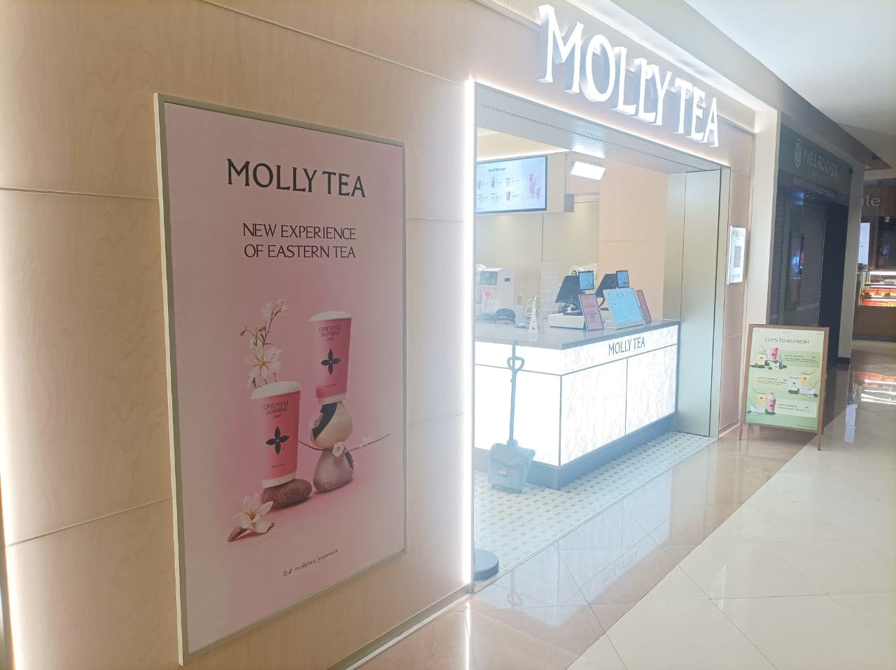 Signage & Poster Interior Outlet — Molly Tea